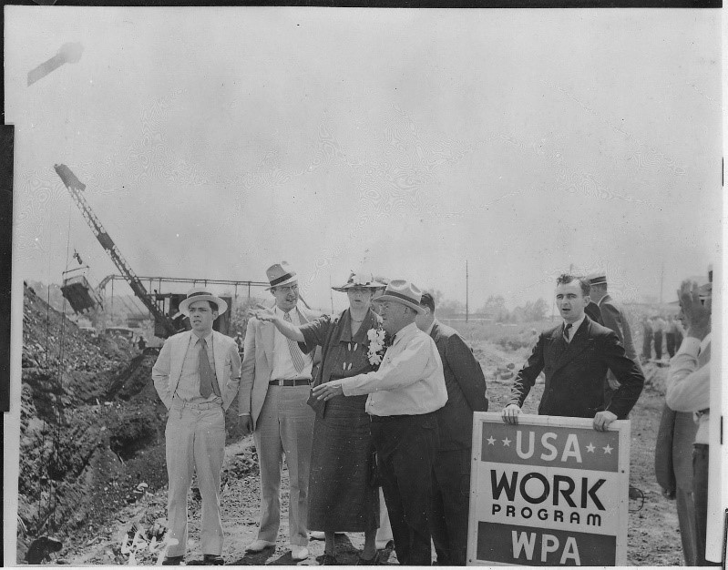 The First Lady Visits a WPA Work Site