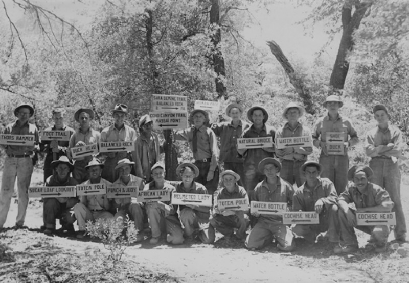 C.C.C. Workers at Chiricahua National Monument 