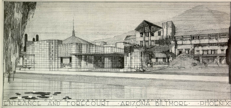 Sketch of the Entrance of the Biltmore