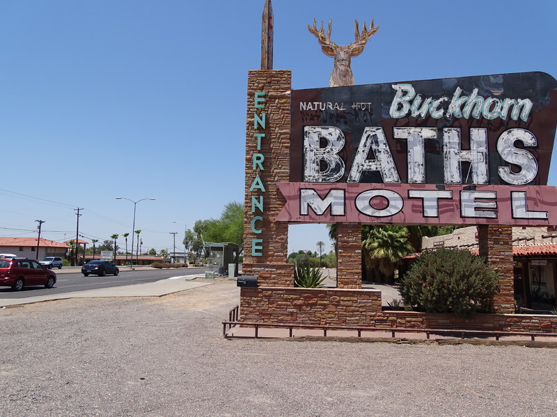 Buckhorn Baths Motel- Sign