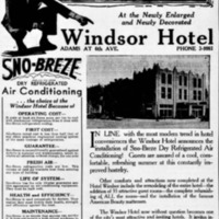 Windsor Hotel advertisment